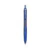 Pilot G-Knock BeGreen Gel Pen, Retractable, Fine 0.7 mm, Blue Ink, Blue Barrel, Dozen