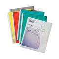 C-Line Vinyl Report Covers, 0.13" Capacity, 8.5 x 11, Clear/Assorted, 50/Box