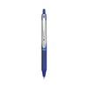 Pilot VBall RT Liquid Ink Roller Ball Pen, Retractable, Fine 0.7 mm, Blue Ink, Blue/White Barrel