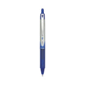 Pilot VBall RT Liquid Ink Roller Ball Pen, Retractable, Fine 0.7 mm, Blue Ink, Blue/White Barrel