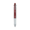 Pilot Dr. Grip 4 + 1 Multi-Color Ballpoint Pen/Pencil, Retractable, 0.7mm Pen/0.5mm Pencil, Black/Blue/Green/Red Ink, Wine Barrel