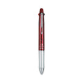 Pilot Dr. Grip 4 + 1 Multi-Color Ballpoint Pen/Pencil, Retractable, 0.7mm Pen/0.5mm Pencil, Black/Blue/Green/Red Ink, Wine Barrel