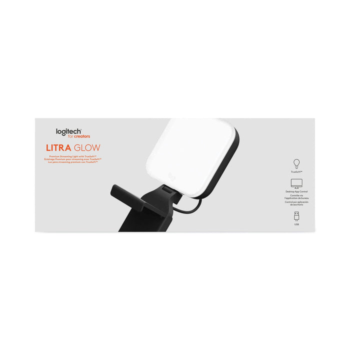Logitech Litra Glow Premium Streaming Light, Black