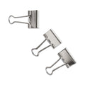 U Brands Binder Clips, Medium, Silver, 72/Pack