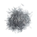 U Brands Paper Clips, Medium, Vinyl-Coated, Silver, 200 Clips/Box, 5 Boxes/Pack