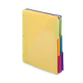 Smead Three-Ring Binder Poly Index Dividers with Pocket, 9.75 x 11.25, Assorted Colors, 30/Box