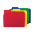 Smead SuperTab Top Tab File Folders, 1/3-Cut Tabs: Assorted, Letter Size, 0.75" Expansion, Polypropylene, 12/Pack