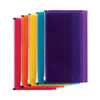Smead Self-Adhesive Poly Zip Pouch, 6 x 11.25, Assorted Colors, 5/Pack