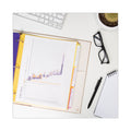 Smead Three-Ring Binder Poly Index Dividers with Pocket, 9.75 x 11.25, Assorted Colors, 30/Box