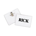 C-Line Name Badge Kits, Top Load, 4 x 3, Clear, Combo Clip/Pin, 50/Box