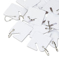 SecurIT Replacement Slotted Key Cabinet Tags, 1.63 x 1.5, White, 20/Pack