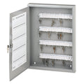SecurIT Locking Key Cabinet, 100-Key, Steel, Gray, 16.5 x 3 x 22.5