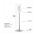 Dial FIT Touch Free Dispenser Floor Stand, 15.7 x 15.7 x 58.3, White