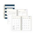 Blue Sky Day Designer Navy Stripe Daily/Monthly Planner, Navy Stripe Artwork, 8 x 5, Navy/White Cover, 12-Month (Jan to Dec): 2023