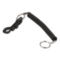 SecurIT Key Coil Chain 'N Clip Wearable Key Organizer, Flexible Coil, Black