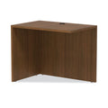 Alera Valencia Series Reversible Return/Bridge Shell, 35w x 23.63d x 29.5h, Modern Walnut