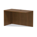 Alera Valencia Series Reversible Return/Bridge Shell, 47.25w x 23.63d x 29.5h, Modern Walnut
