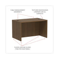 Alera Valencia Series Straight Front Desk Shell, 47.25" x 29.5" x 29.63", Modern Walnut