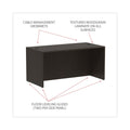 Alera Valencia Series Straight Front Desk Shell, 59.13" x 29.5" x 29.63", Espresso