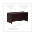 Alera Valencia Series Straight Front Desk Shell, 59.13" x 29.5" x 29.63", Mahogany