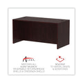 Alera Valencia Series Straight Front Desk Shell, 59.13" x 29.5" x 29.63", Mahogany