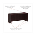 Alera Valencia Series Credenza Shells, 65w x 23.6d x 29.5h, Mahogany
