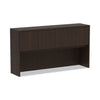 Alera Valencia Series Hutch with Doors, 4 Compartments, 64.75w x 15d x 35.38h, Espresso