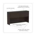Alera Valencia Series Hutch with Doors, 4 Compartments, 64.75w x 15d x 35.38h, Espresso