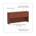 Alera Valencia Series Hutch with Doors, 4 Compartments, 70.63w x 15d x 35.38h, Medium Cherry