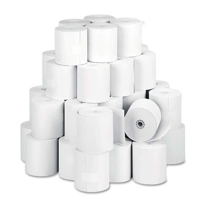 Iconex Impact Bond Paper Rolls, 3" x 150 ft, White, 50/Carton