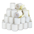 Iconex Impact Printing Carbonless Paper Rolls, 3" x 90 ft, White/Canary, 50/Carton