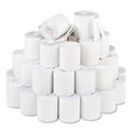 Iconex Impact Printing Carbonless Paper Rolls, 3" x 90 ft, White/White, 50/Carton