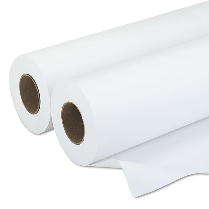 Iconex Amerigo Wide-Format Paper, 3" Core, 20 lb Bond Weight, 30" x 500 ft, Smooth White, 2/Pack