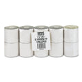 Iconex Impact Printing Carbonless Paper Rolls, 2.25" x 70 ft, White/Canary, 10/Pack