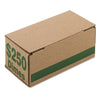 Iconex Corrugated Cardboard Coin Storage with Denomination Printed On Side, 8.06 x 3.31 x 3.19,  Green