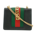 Gucci Black Sylvie Small Chain Shoulder Bag #7691 by Bolt Boutique