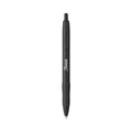 Sharpie S-Gel Premium Metal Barrel Gel Pen, Retractable, Medium 0.7 mm, Black Ink, Black Barrel, 4/Pack
