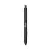 Sharpie S-Gel Premium Metal Barrel Gel Pen, Retractable, Medium 0.7 mm, Black Ink, Black Barrel, Dozen