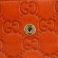 Gucci Orange Micro Guccisima Interlocking G Leather Long Wallet #7699 by Bolt Boutique