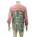 Style and Co Printed Tiered-Back Top, Hibiscus Heather, Size S by Vanessa Jane