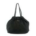 Prada Black Tessuto Nylon x Leather Shoulder Bag #7704 by Bolt Boutique