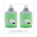 GOJO Green Certified Foam Hair and Body Wash, Cucumber Melon, 2,000 mL Refill, 2/Carton