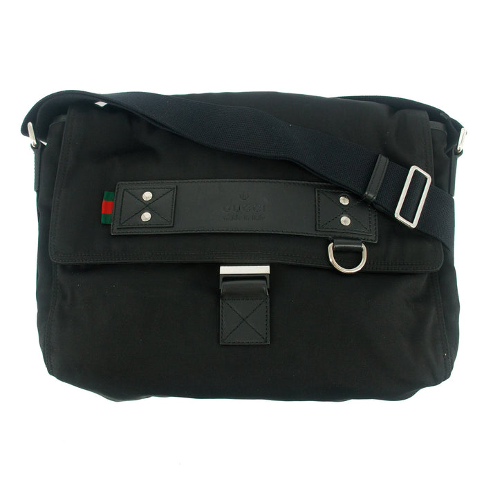 Gucci Black Nylon Tessuto Crossbody Bag #7705 by Bolt Boutique