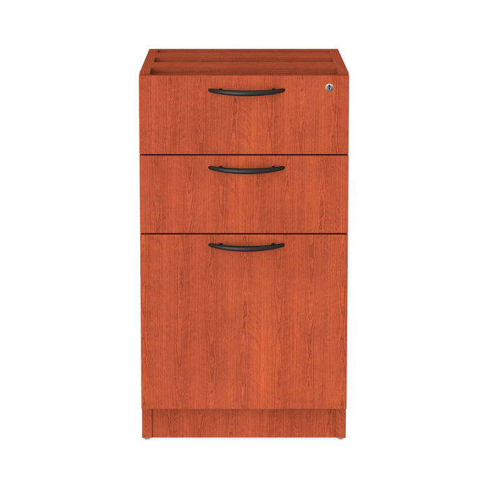 Alera Valencia Series Full Pedestal File, Left/Right, 3-Drawers: Box/Box/File, Legal/Letter, Cherry, 15.63" x 20.5" x 28.5"
