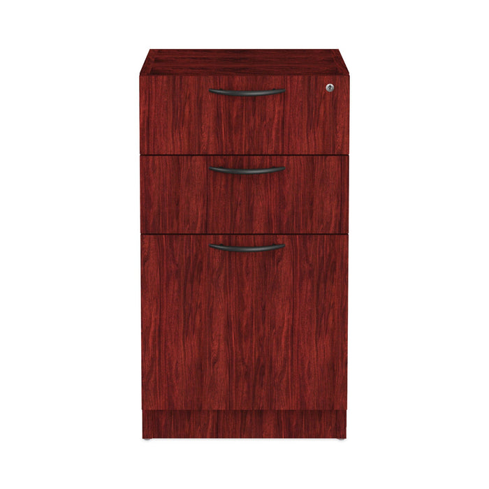 Alera Valencia Series Full Pedestal File, Left/Right, 3-Drawers: Box/Box/File, Legal/Letter, Mahogany, 15.63" x 20.5" x 28.5"