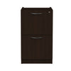 Alera Valencia Series Full Pedestal File, Left or Right, 2 Legal/Letter-Size File Drawers, Espresso, 15.63" x 20.5" x 28.5"