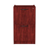 Alera Valencia Series Full Pedestal File, Left or Right, 2 Legal/Letter-Size File Drawers, Mahogany, 15.63" x 20.5" x 28.5"