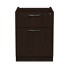 Alera Valencia Series Hanging Pedestal File, Left/Right, 2-Drawers: Box/File, Legal/Letter, Espresso, 15.63" x 20.5" x 19.25"