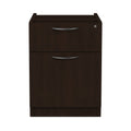 Alera Valencia Series Hanging Pedestal File, Left/Right, 2-Drawers: Box/File, Legal/Letter, Espresso, 15.63" x 20.5" x 19.25"
