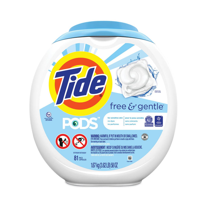 Tide Pods, Unscented, 81 Pods/Tub
